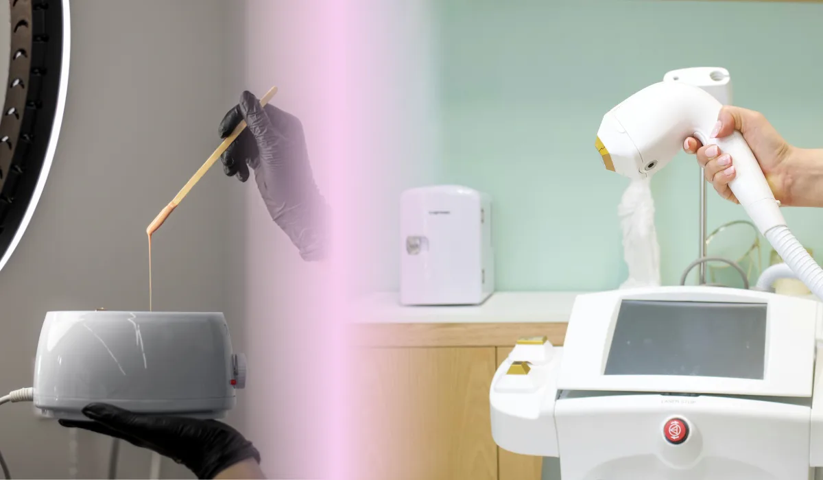switch from waxing to laser hair removal
